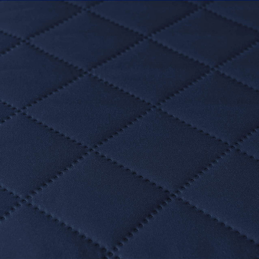 L Shaped Sectional Sofa Chaise Lounge Slipcover Sofa Protector -Navy