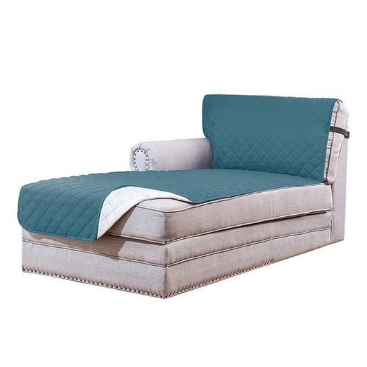 L Shaped Sectional Sofa Chaise Lounge Slipcover Sofa Protector -Blue