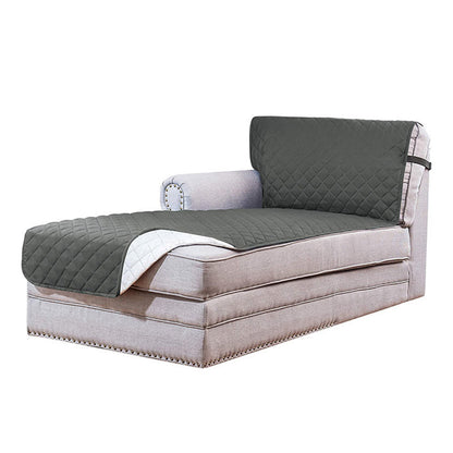 L Shaped Sectional Sofa Chaise Lounge Slipcover Sofa Protector -Grey
