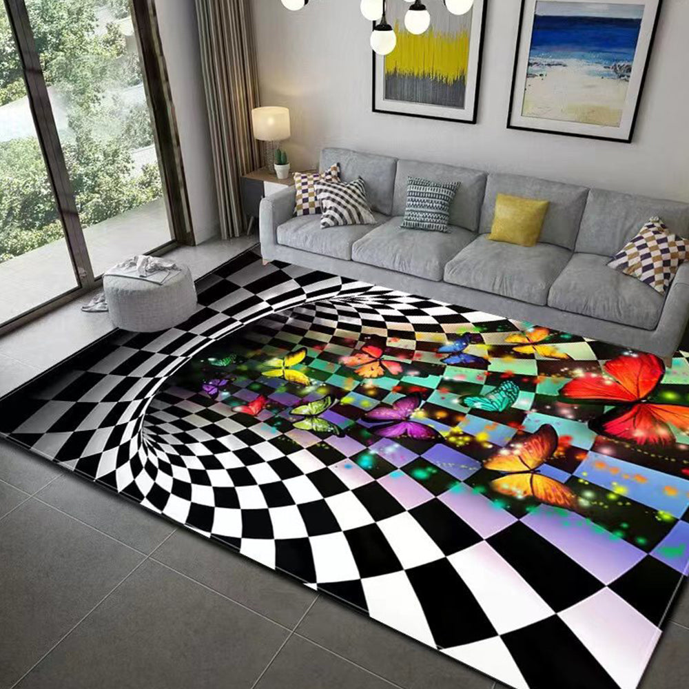 3D Optical Illusion Rug Non slip Floor Mat Living Room Rug Decor Rug Floor Mat for Bedroom Livingroom Rug Home Decor-Style 5