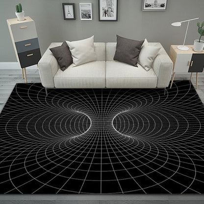 3D Optical Illusion Rug Non slip Floor Mat Living Room Rug Decor Rug Floor Mat for Bedroom Livingroom Rug Home Decor-Style 4