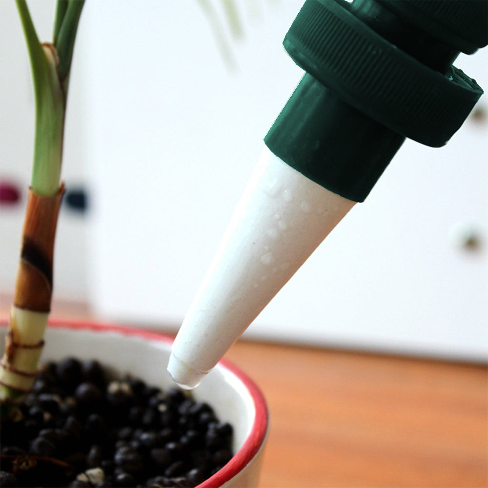 FancyGrab 8Pcs Automatic Watering Spikes Bottle Adapter Terracotta Plant Watering Stakes Automatic Irrigation System