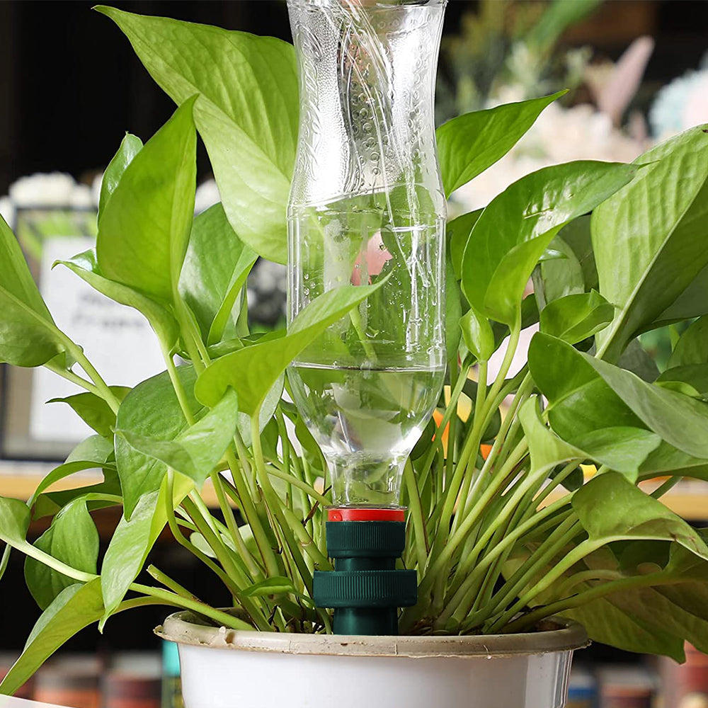 FancyGrab 8Pcs Automatic Watering Spikes Bottle Adapter Terracotta Plant Watering Stakes Automatic Irrigation System