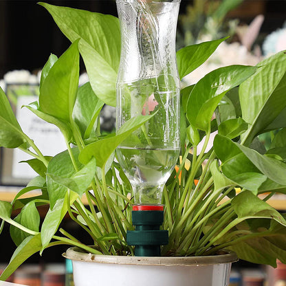 FancyGrab 8Pcs Automatic Watering Spikes Bottle Adapter Terracotta Plant Watering Stakes Automatic Irrigation System