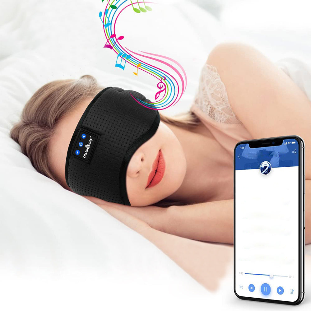 Sleep Eye mask Headphones with Wireless Bluetooth 5.2 Headband Music Sleeping Eye Mask Earbuds