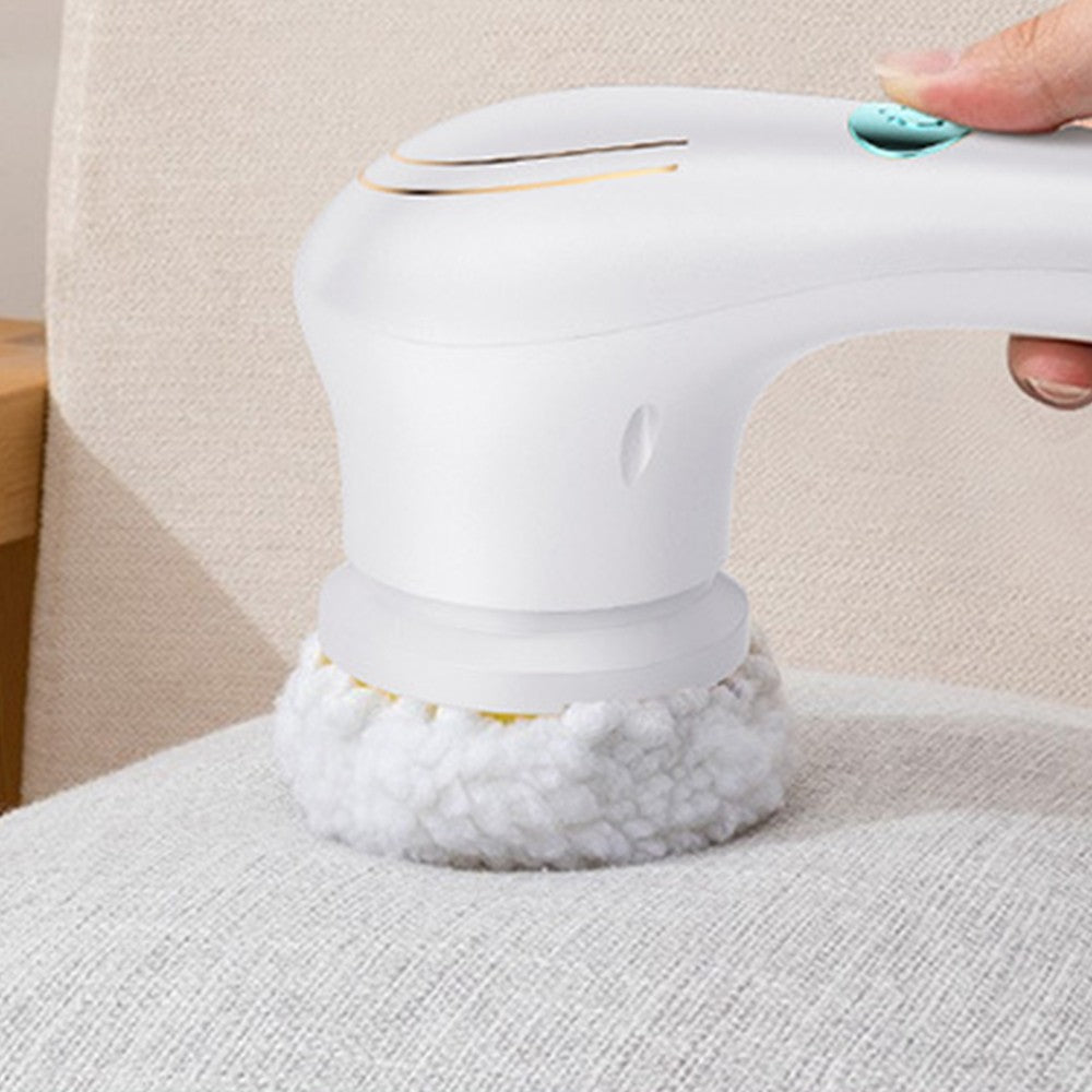 FancyGrab 5 in 1 Handheld Electric Cleaning Brush USB Rechargeable Electric Dishwashing Brush Shower Scrubber Cleaning Tool Kit