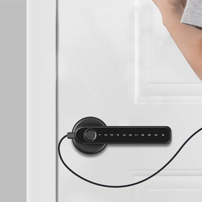 Door Lock Fingerprint Smart Digital Lever Keyless Entry Door Lock with App -Black