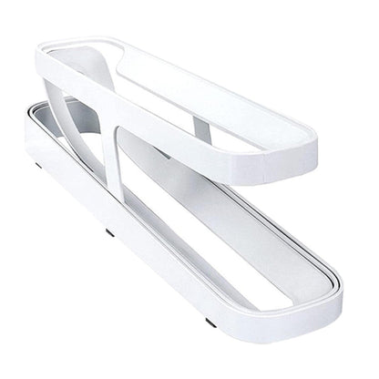 Refrigerator Egg Dispenser Auto Rolling Egg Holder 2 Tier Storage Rack
