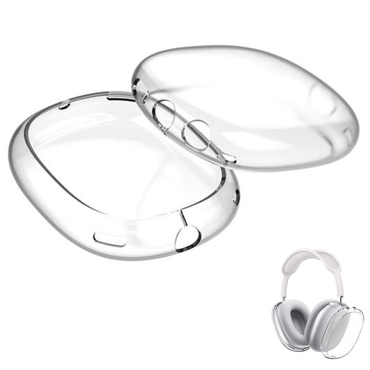 Case Cover for AirPods Apple Max Headphones Clear Case Protective Cover -White