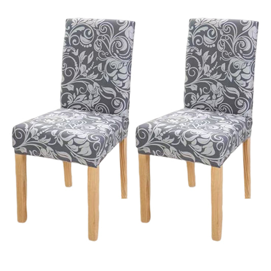 2pcs Chair Slipcovers Removable Universal Stretch Elastic Chair Protector Covers -Style 3