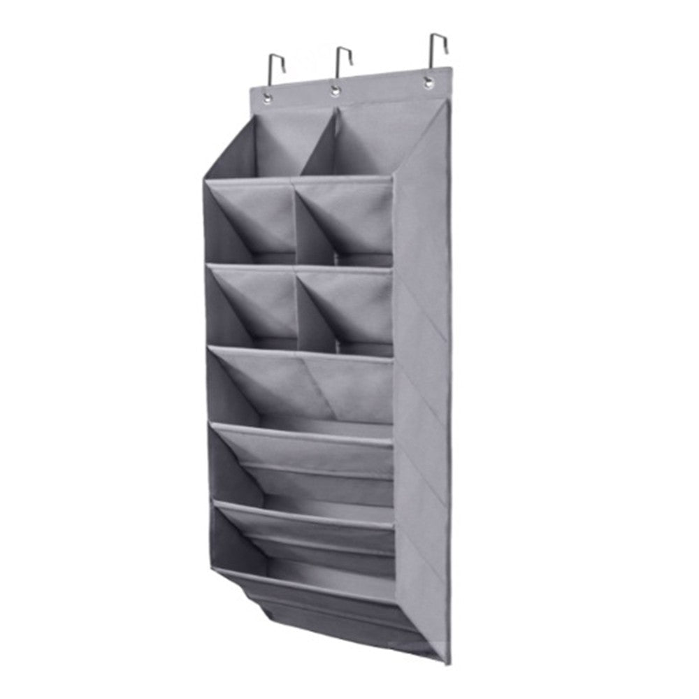 Multi Pockets Over the Door Shoe Organizer Hanging Shoes Storage Bag with Hooks for Closet and Dorm Narrow Door