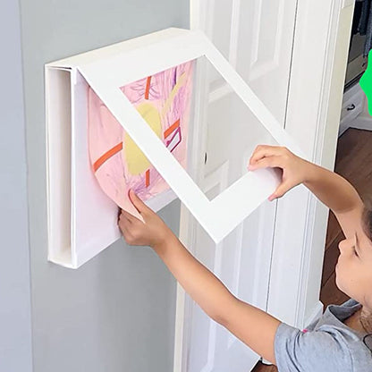 Magnetic Kids Artwork Frame Photo Display Frame Front Opening Picture Display Holder