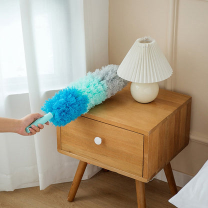 Microfiber Feather Duster Brush with Extendable Pole Bendable Dusters Head Cleaning Tool