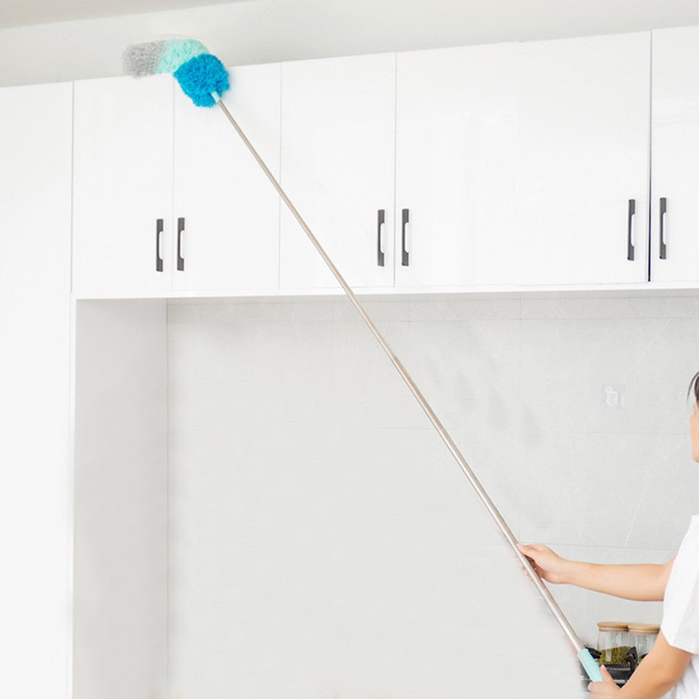 Microfiber Feather Duster Brush with Extendable Pole Bendable Dusters Head Cleaning Tool