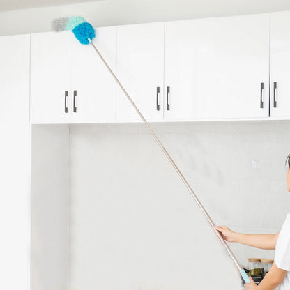 Microfiber Feather Duster Brush with Extendable Pole Bendable Dusters Head Cleaning Tool