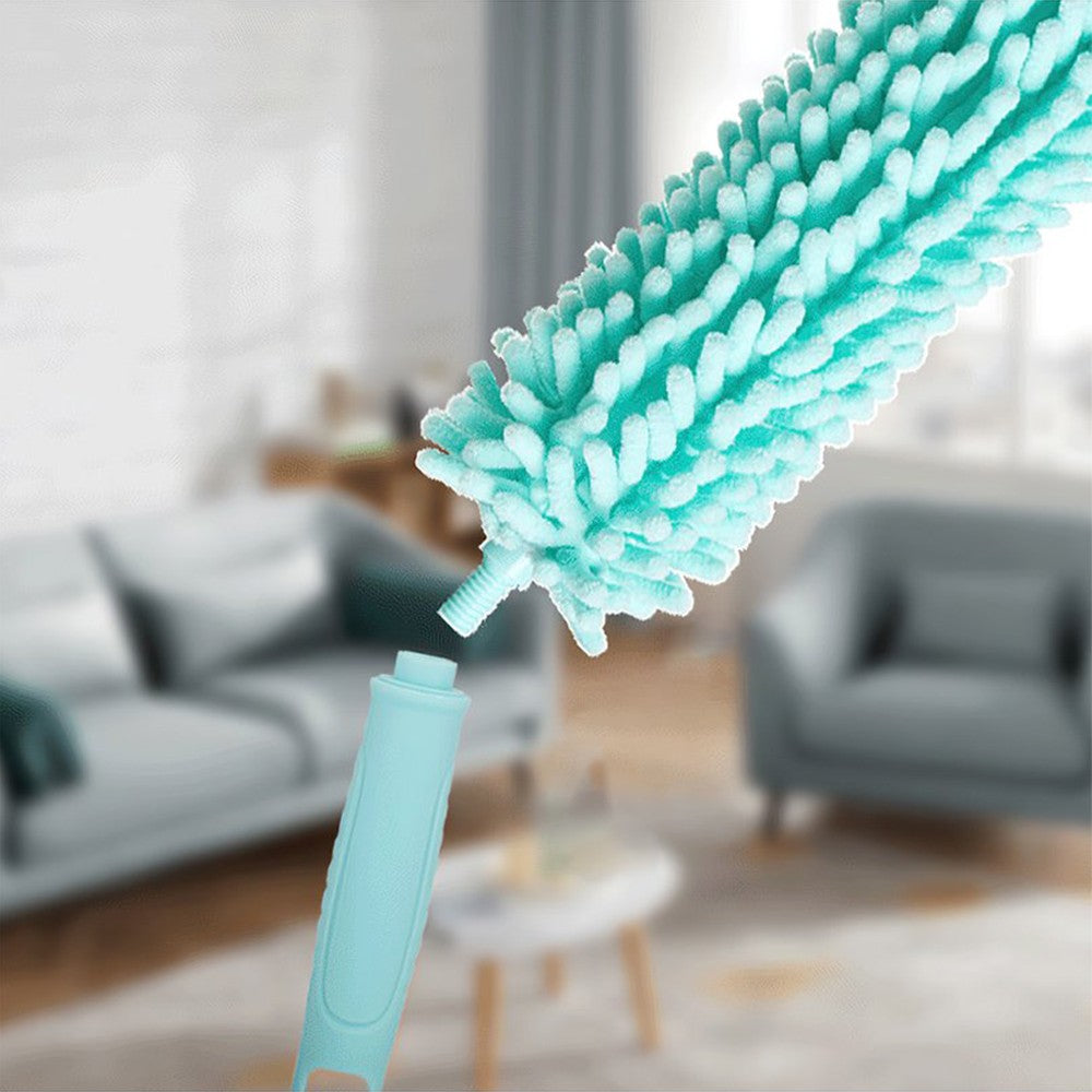 Microfiber Feather Duster Brush with Extendable Pole Bendable Dusters Head Cleaning Tool