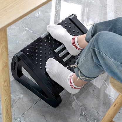 Foot Rest with Massage Roller Adjustable Height Footrest Non Slip Foot Stool for Office Home