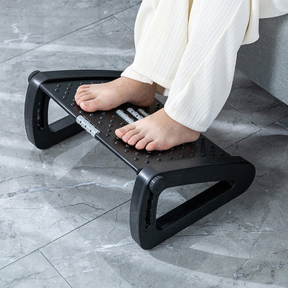 Foot Rest with Massage Roller Adjustable Height Footrest Non Slip Foot Stool for Office Home