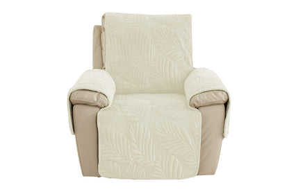 Reclining Couch Slipcovers Soft with Pockets Protector for Pets Kids-Beige