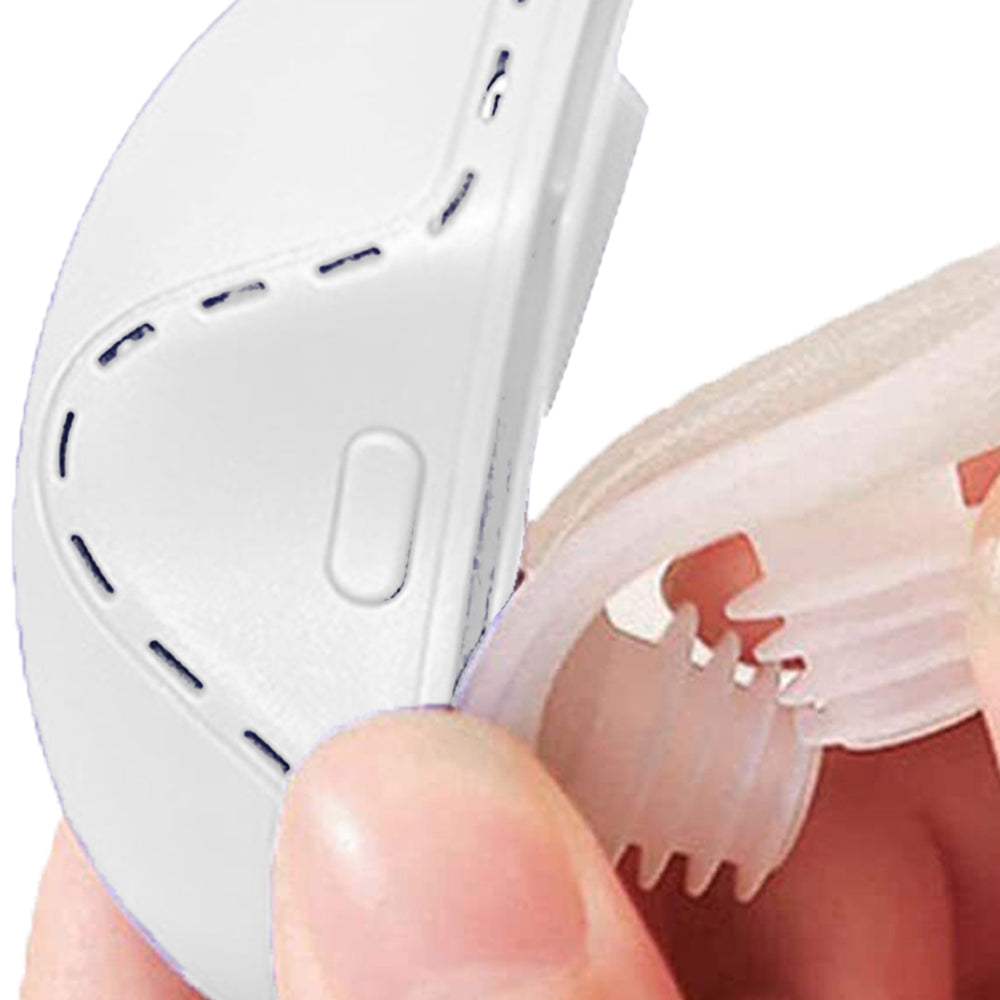 2pcs Anti Snoring Devices Electric Mini Noise Solution Sleep Stop Snore Aid Stopper for Men Women -White