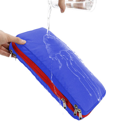 3Pcs Travel Compression Packing Cube Luggage Packing Bag Clothing Storage Bags Blue