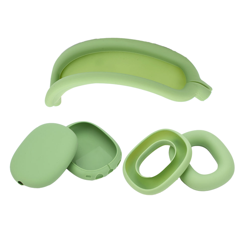 For Apple AirPods Max Headphones Protective Case Silicone Sleeves Full Set Cover Green
