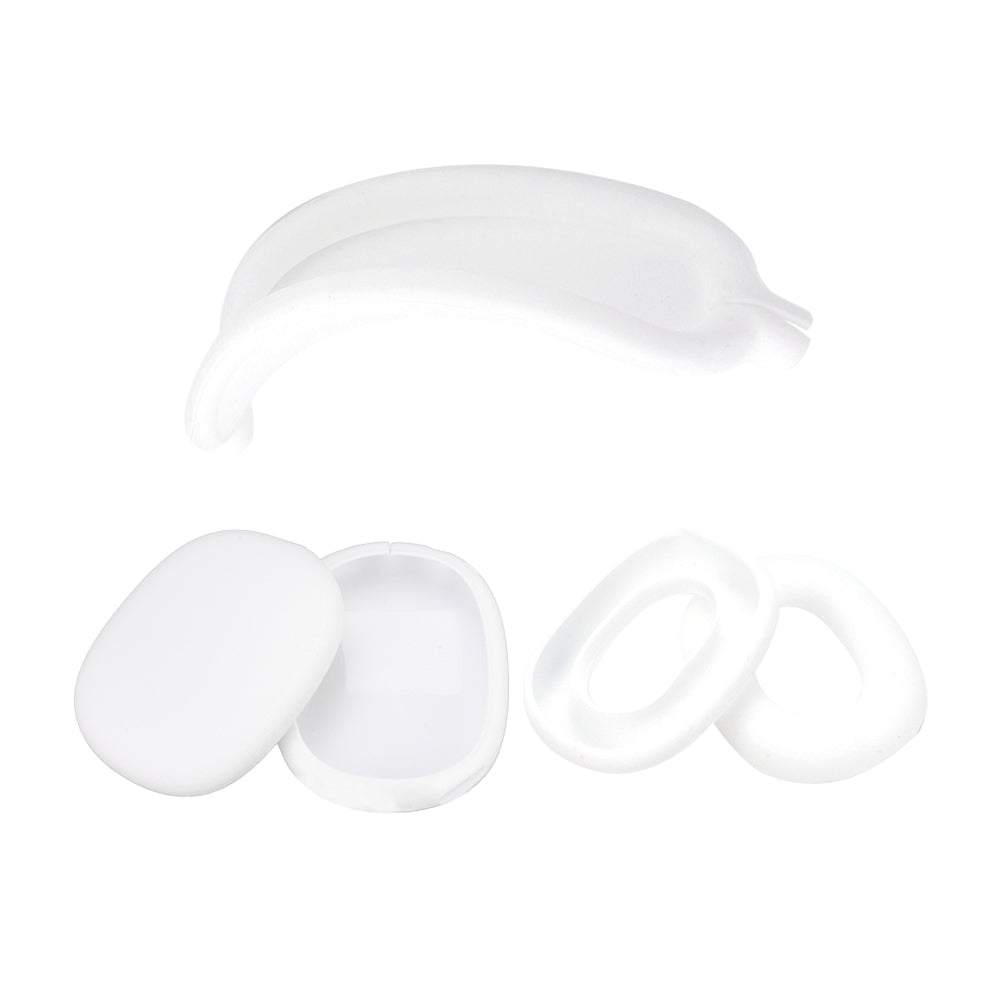 For Apple AirPods Max Headphones Protective Case Silicone Sleeves Full Set Cover White
