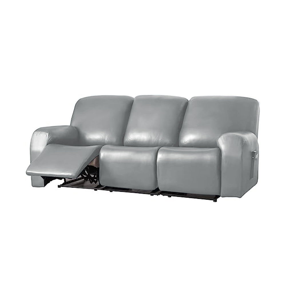 Water-Resistant Recliner Sofa Covers Soft Sofa Couch Slipcover Protector Light Gray