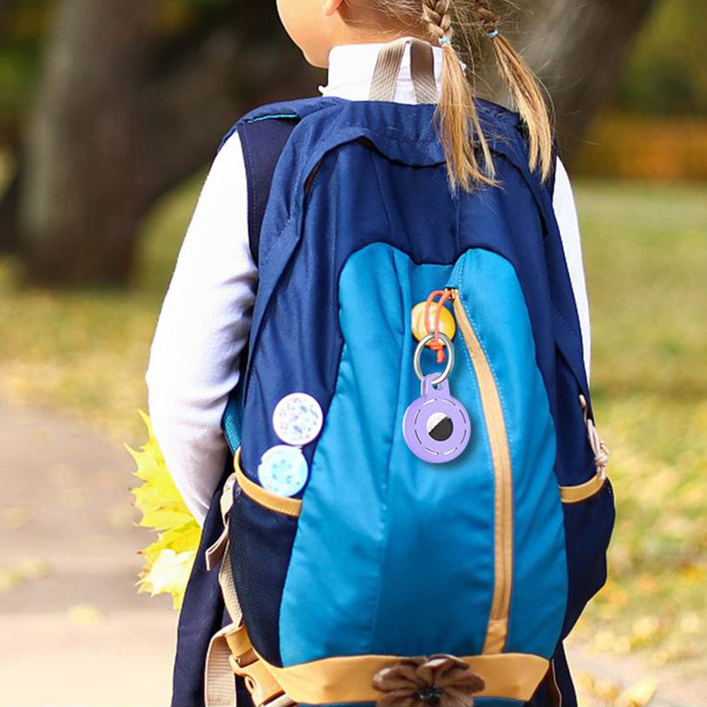 4Pcs For Apple Airtag Case Cover Anti-lost Keychain Ring Protective Case Style 2