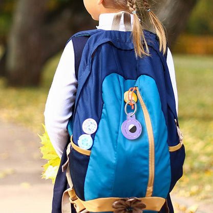 4Pcs For Apple Airtag Case Cover Anti-lost Keychain Ring Protective Case Style 2