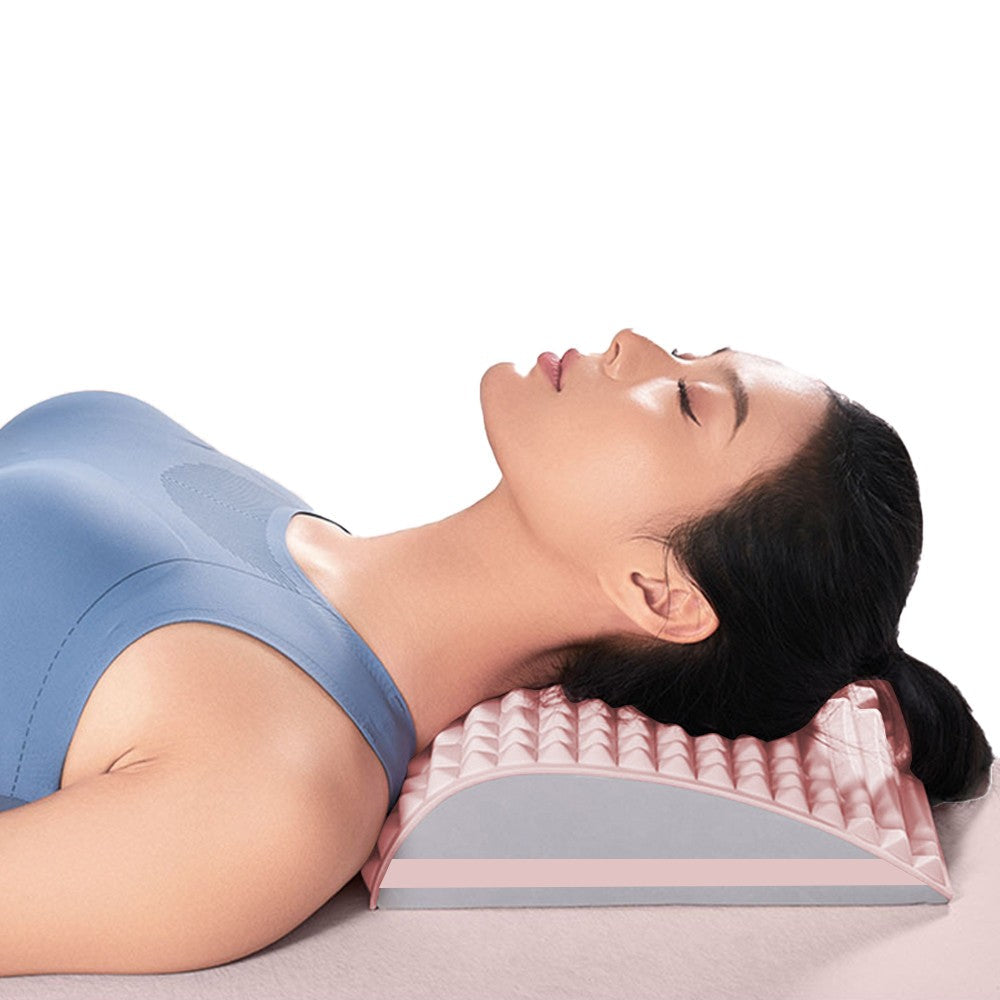 Back Stretcher Back Neck Cracker Lower Back Support Board Pink