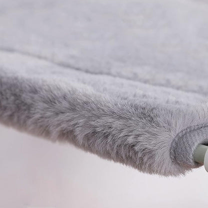 Single Layer Cat Hammock with Thick Mat Cat Sucker Warm Hanging Nest Grey