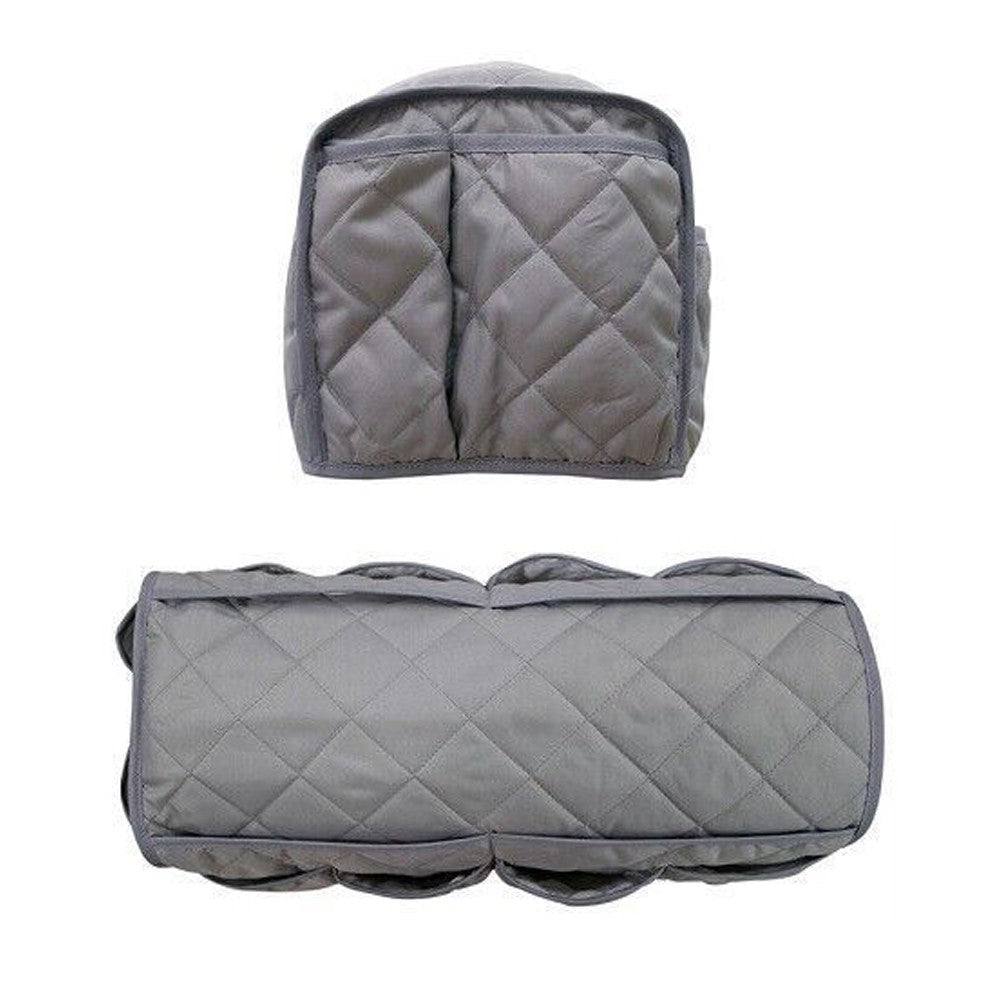 14 Pocket Sofa Armrest Organizer Remote Control Holder Storage Bag for Recliner Couch Armchair Grey