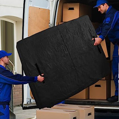 Reusable Mattress Bags Mattress Protective Cover for Moving and Storage with Handles Black