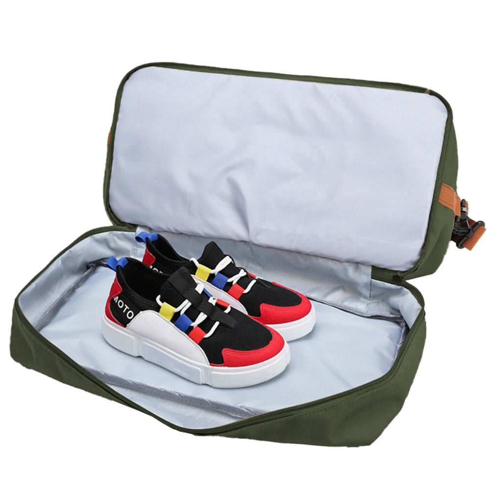 Large Capacity Travel Bag Duffel Bag with Wet and Dry Compartments Green