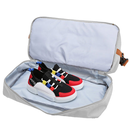 Large Capacity Travel Bag Duffel Bag with Wet and Dry Compartments Gray