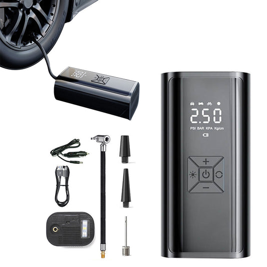 Portable Electric Air Pump Digital Display Air Compressor Rechargeable Wireless Tire Inflatable Pump