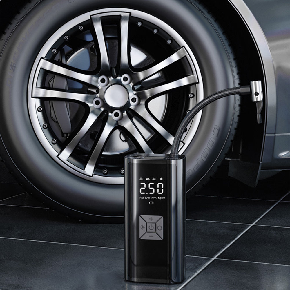 Portable Electric Air Pump Digital Display Air Compressor Rechargeable Wireless Tire Inflatable Pump