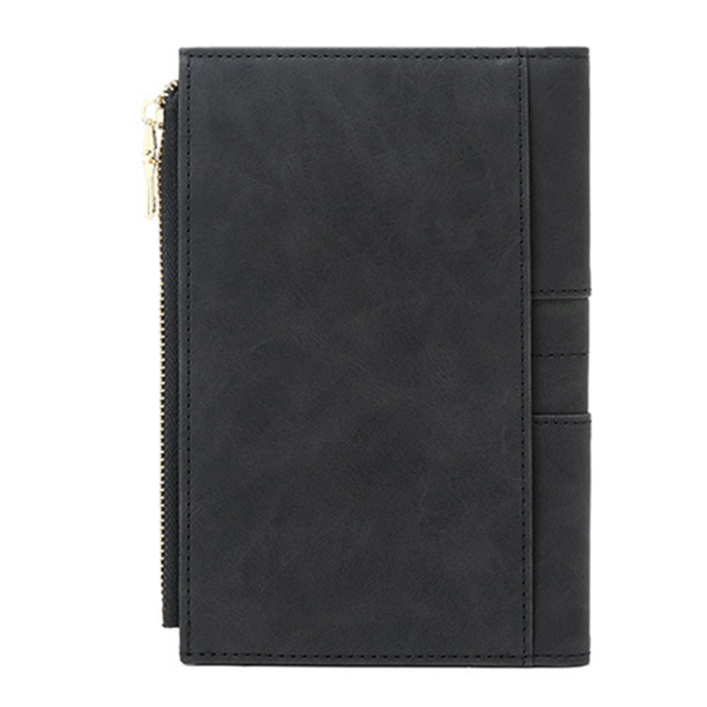 RFID Blocking Travel Wallet Passport Card Holder for Women Men Black