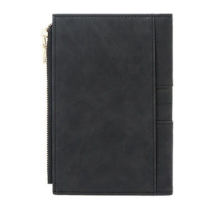 RFID Blocking Travel Wallet Passport Card Holder for Women Men Black