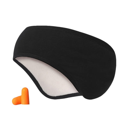 2Pcs Blackout Eye Mask Ear Muffs Sleeping Eye Mask With Earplugs Black+Grey