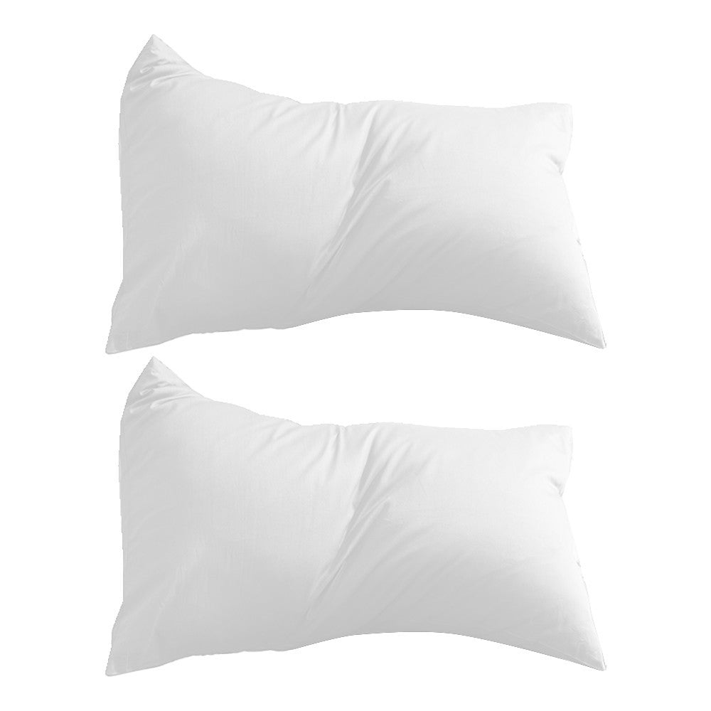 2Pcs 74x48cm Solid Color Pillowcase Cotton Pillow Covers Home Decor White