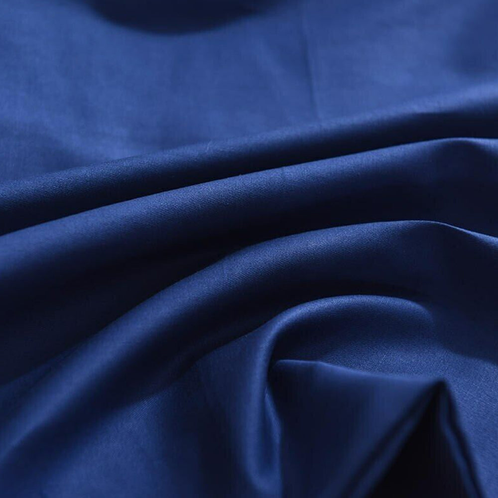 2Pcs 74x48cm Solid Color Pillowcase Cotton Pillow Covers Home Decor Dark Blue