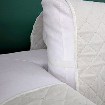 Quilted Sofa Slipcover Armrest Sofa Cover Sofa Protector Slipcover Beige