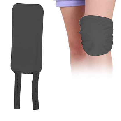 2Pcs Castor Oil Pack for Knee Calf Reusable Compress Castor Oil Wrap Black