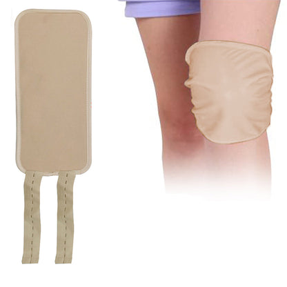 2Pcs Castor Oil Pack for Knee Calf Reusable Compress Castor Oil Wrap Khaki