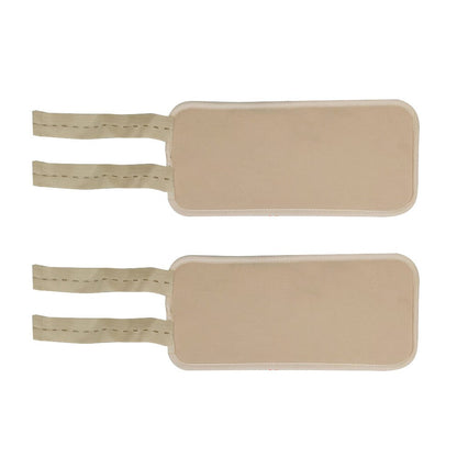 2Pcs Castor Oil Pack for Knee Calf Reusable Compress Castor Oil Wrap Khaki