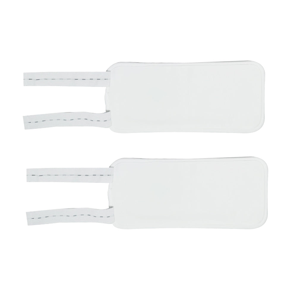 2Pcs Castor Oil Pack for Knee Calf Reusable Compress Castor Oil Wrap White