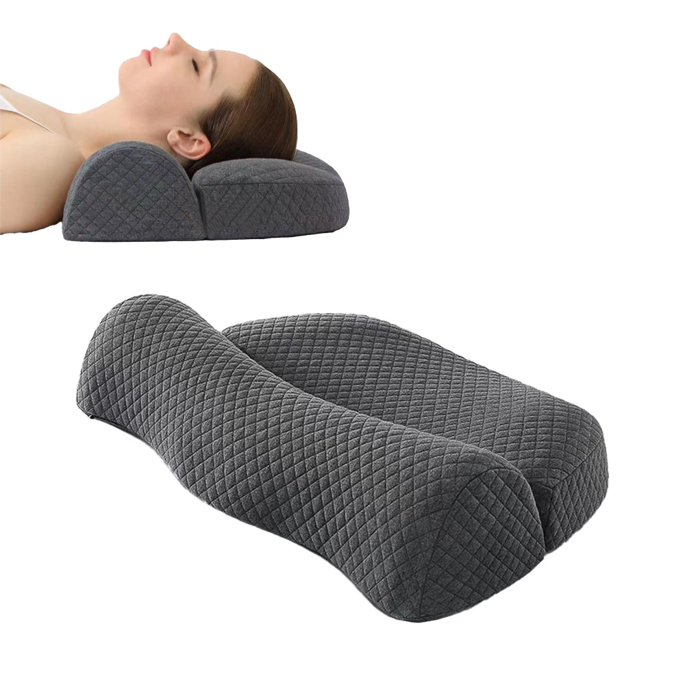 Ergonomic Cervical Neck Pillow Soft Memory Foam Pillow for Sleeping Grey