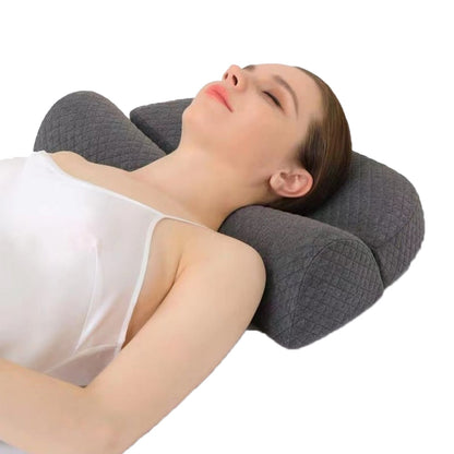 Ergonomic Cervical Neck Pillow Soft Memory Foam Pillow for Sleeping Grey